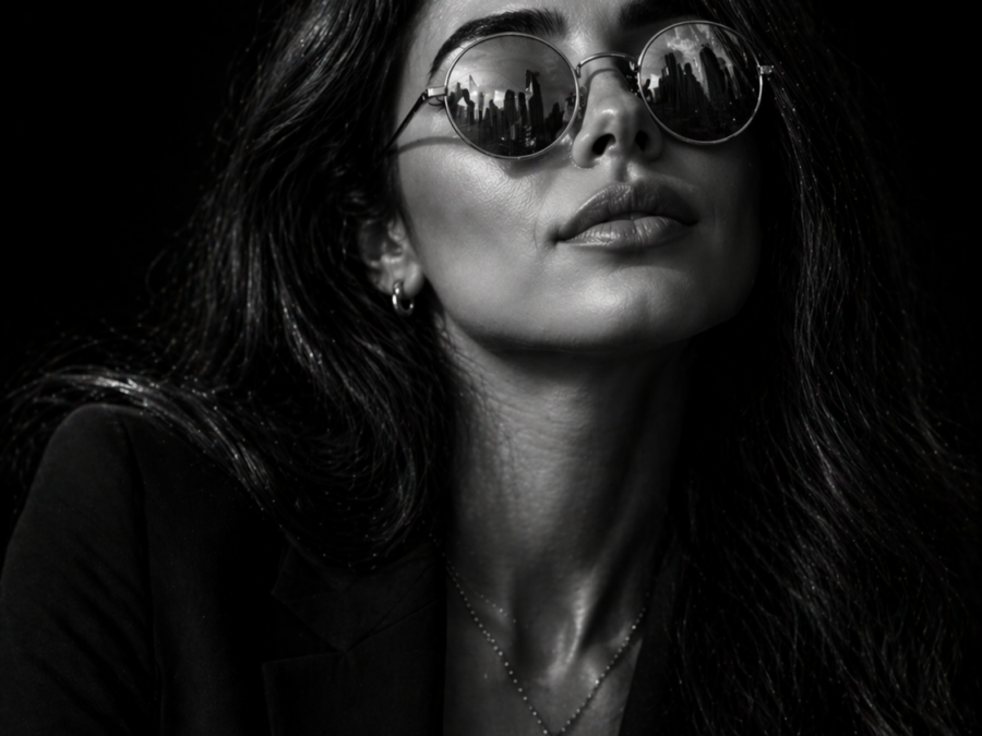 Çarpıcı Işık Altında Şehir Yansımaları